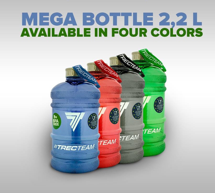 TREC MEGA BOTTLE  2.2 Liters  BLACK